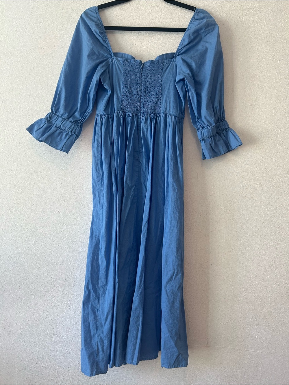 Forever 21 Light Blue Puff-Sleeve Maxi Dress - Picture 2 of 4